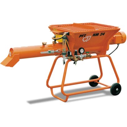 CONTINUOUS MIXER INCLUDING HOPPER