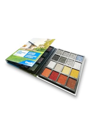 COLORED STONE PLASTER SAMPLE BOOK
